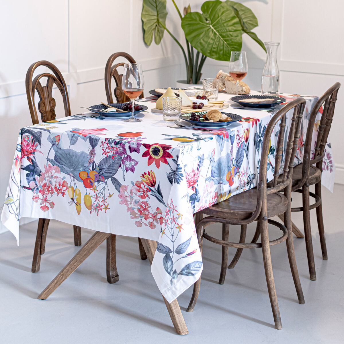 Toalha de Mesa HappyFriday Fruit garden Multicolor 150 x 250 cm
